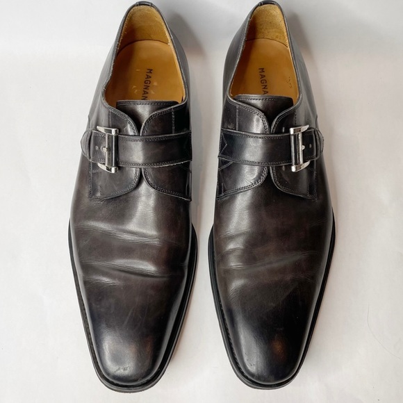 Magnanni Marco Single Monk Strap Dress Shoes Size 10 - Picture 2 of 13